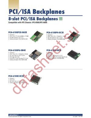 PCA-6108E-0C2E datasheet  