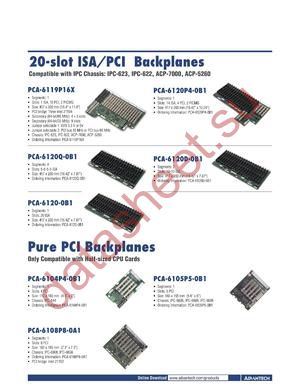 PCA-6108P8-0A1 datasheet  