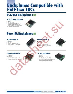 PCA-6108P8-0A2E datasheet  