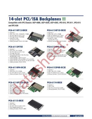 PCA-6114P12X-0A2E datasheet  