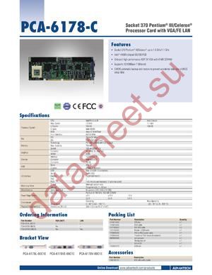 PCA-6178-C datasheet  
