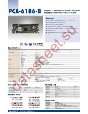 PCA-6186E2-00B2E datasheet  