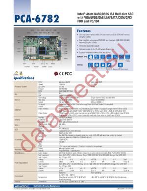 PCA-6782 datasheet  