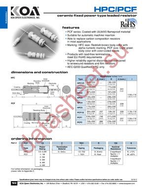 PCF5CT52A102K datasheet  