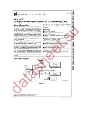 PCM16C02 datasheet  