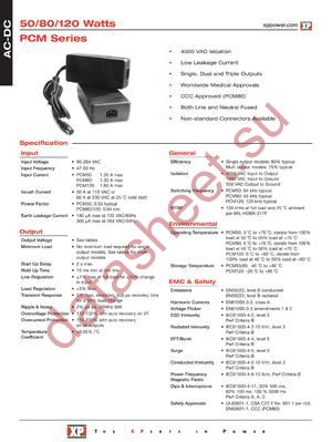 PCM50UT01 datasheet  