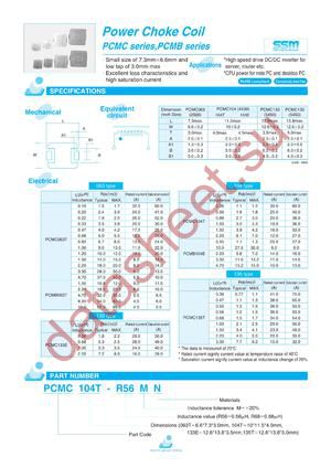PCMC104T-R56MN datasheet  