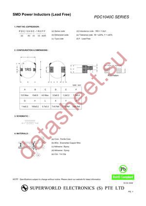 PDC1040C-220MF datasheet  