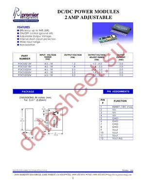 PDCS5225V datasheet  