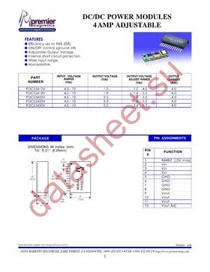 PDCS5418V datasheet  