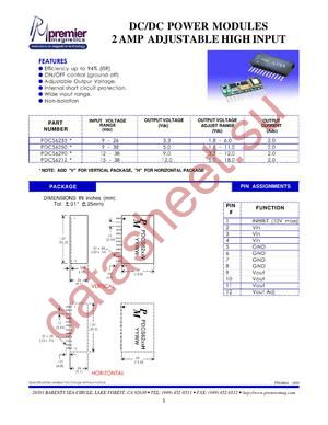 PDCS6250 datasheet  