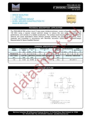 PDG-02B-50SQ datasheet  