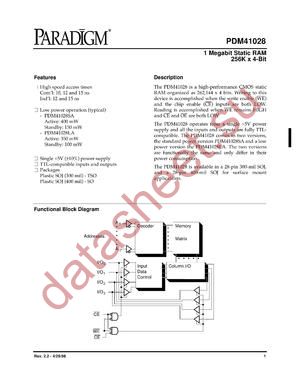 PDM41028LA12TSOTR datasheet  