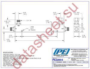 PE2208-6 datasheet  