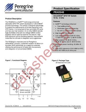 PE42540 datasheet  