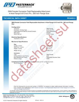 PE44011 datasheet  