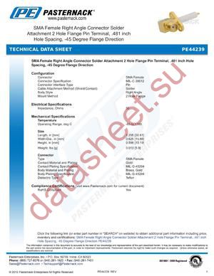 PE44239 datasheet  