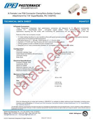 PE44727 datasheet  