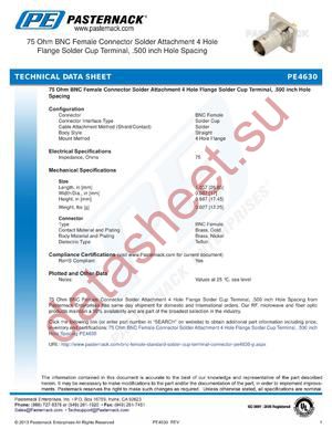 PE4630 datasheet  