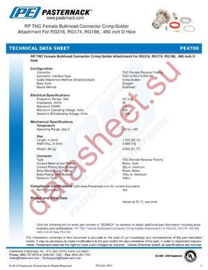 PE4700 datasheet  