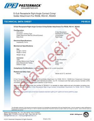 PE4816 datasheet  