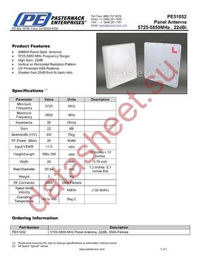 PE51052 datasheet  