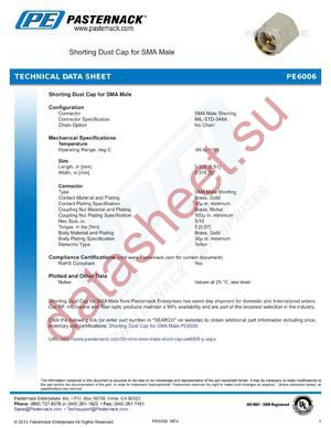 PE6006 datasheet  