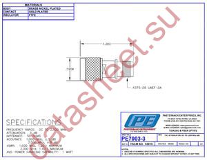 PE7003-3 datasheet  