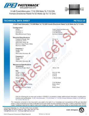 PE7312-10 datasheet  