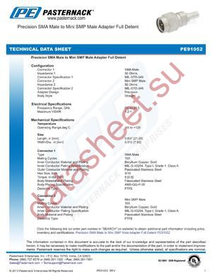 PE91052 datasheet  