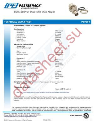 PE9204 datasheet  