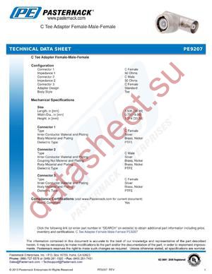 PE9207 datasheet  