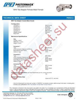 PE9211 datasheet  