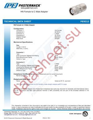 PE9212 datasheet  