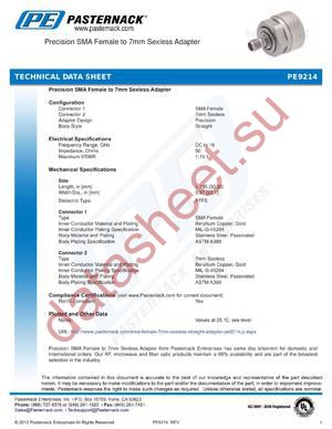 PE9214 datasheet  