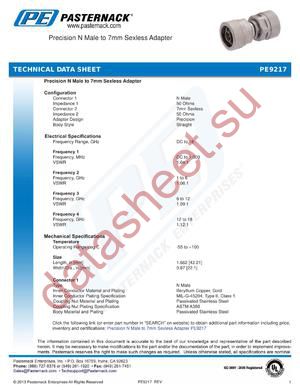 PE9217 datasheet  