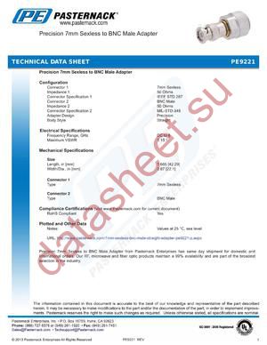 PE9221 datasheet  