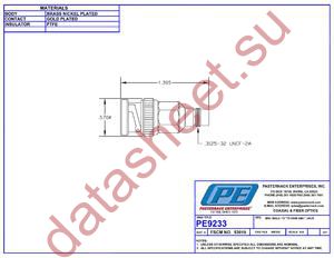 PE9233 datasheet  