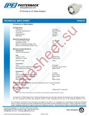 PE9237 datasheet  