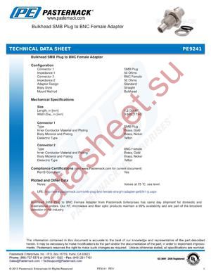 PE9241 datasheet  