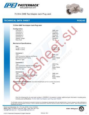 PE9245 datasheet  