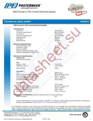 PE9251 datasheet  