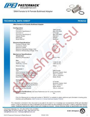 PE9252 datasheet  