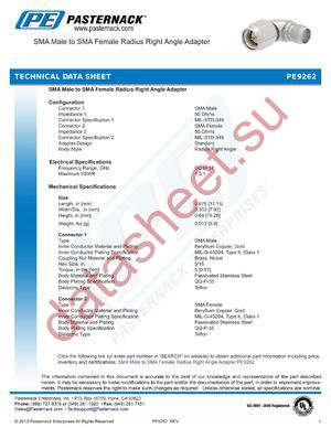 PE9262 datasheet  