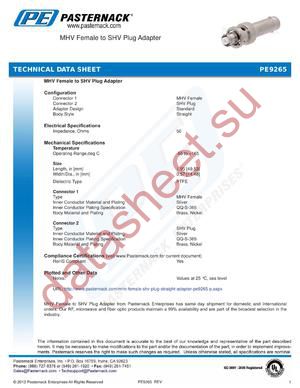 PE9265 datasheet  