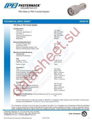 PE9270 datasheet  