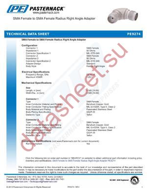 PE9274 datasheet  