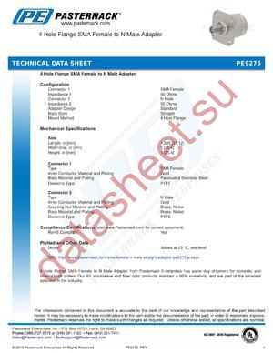 PE9275 datasheet  