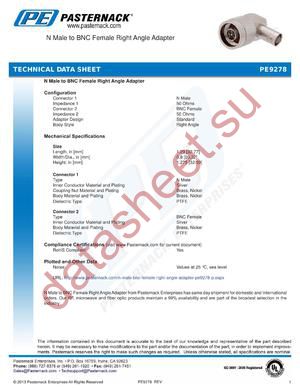 PE9278 datasheet  