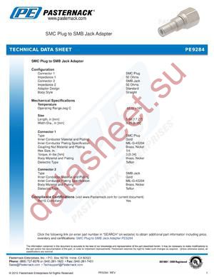 PE9284 datasheet  